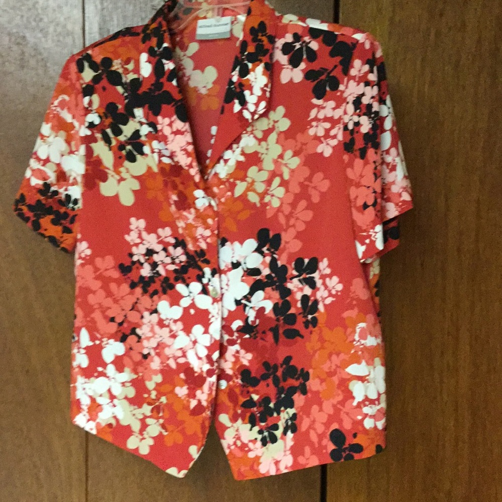 Alfred Dunner Floral Print Blouse
